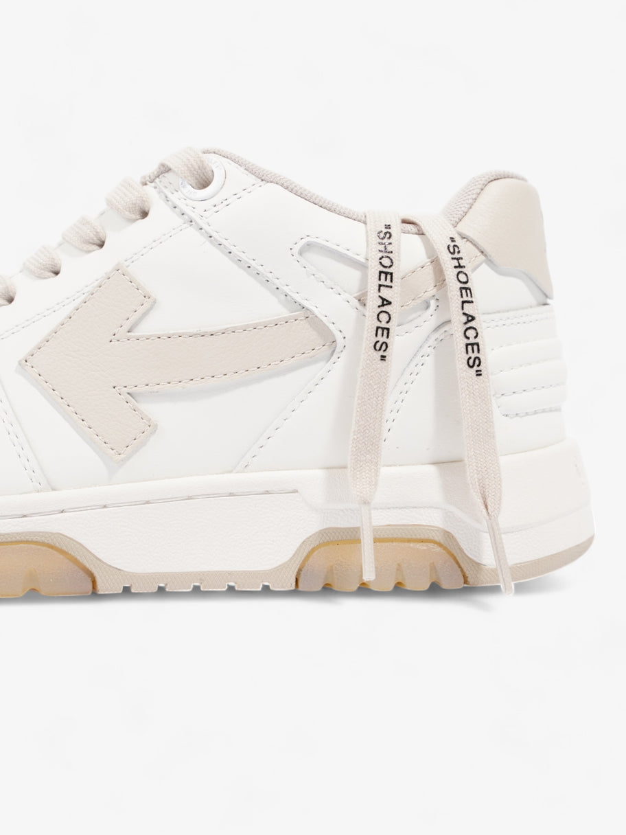 Off White Out Of Office White / Beige Calfskin Leather EU 38 UK 5 Image 9