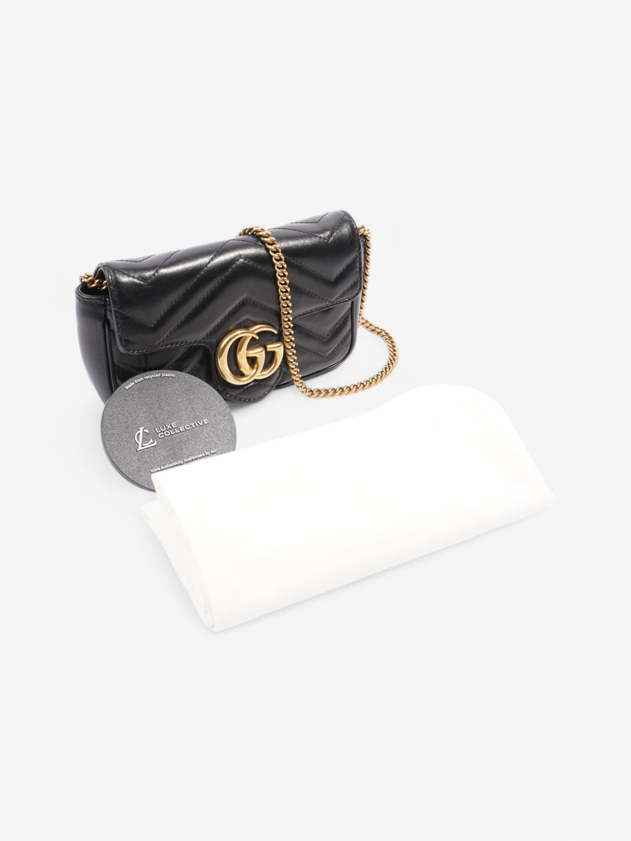 Gucci Marmont Flap Black Leather Mini Image 10