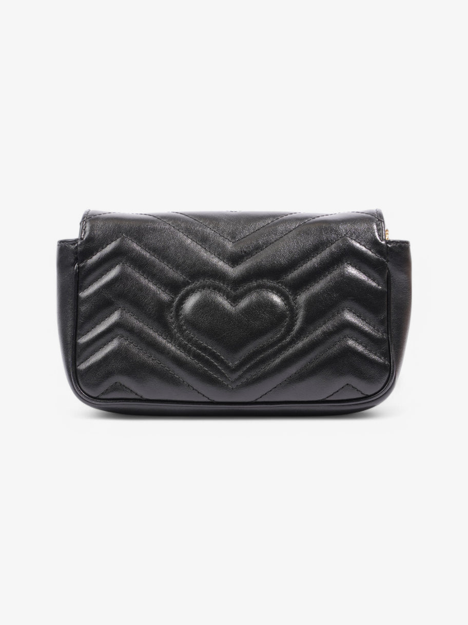 Gucci Marmont Flap Black Leather Mini Image 4