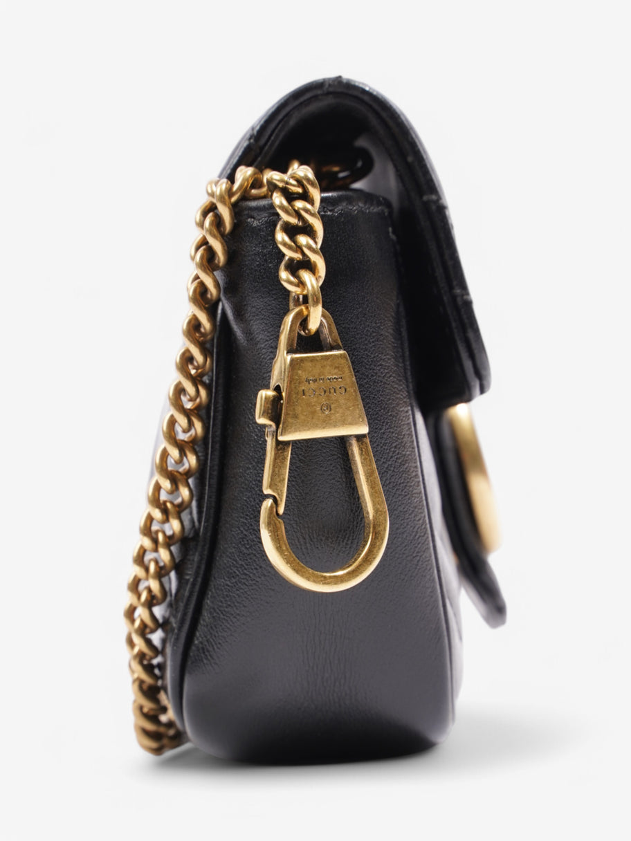 Gucci Marmont Flap Black Leather Mini Image 5