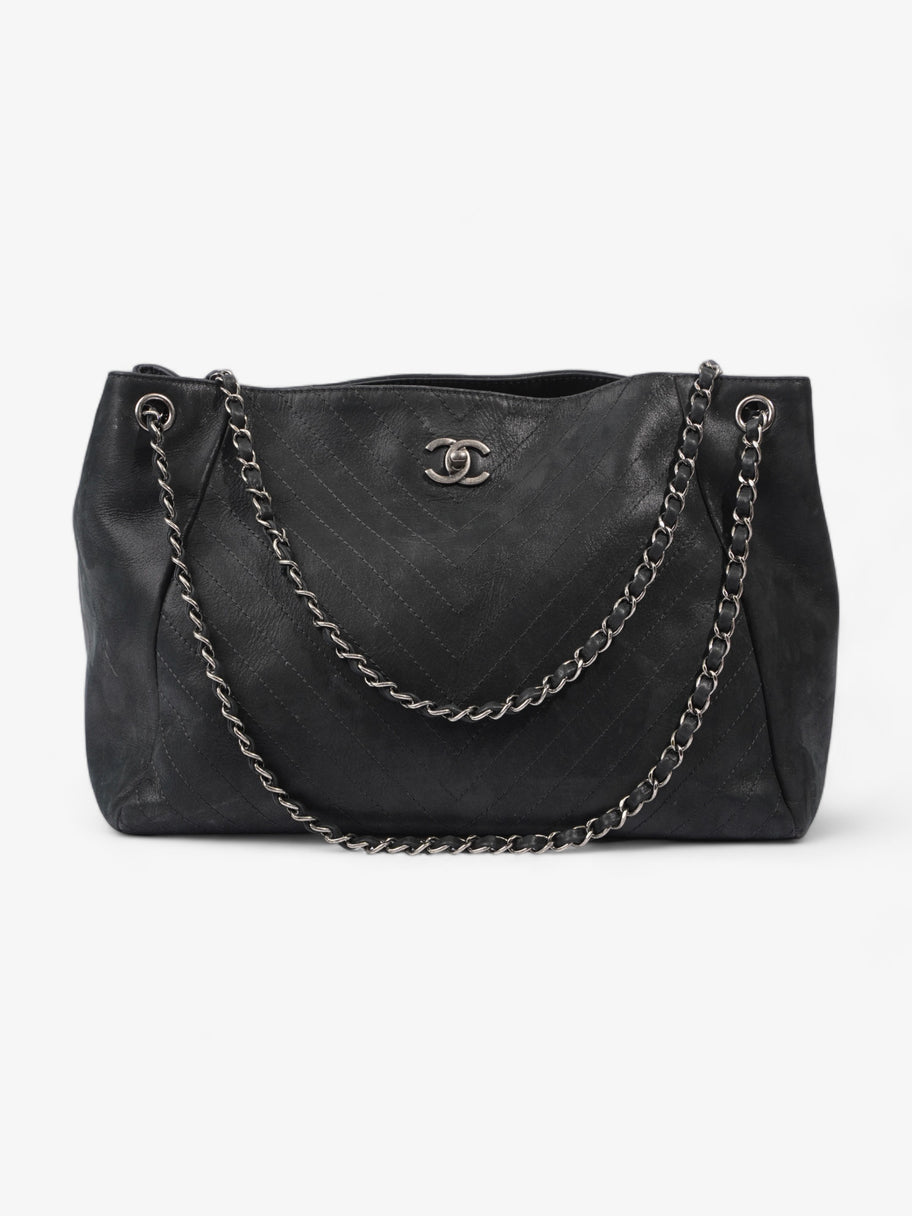 Chanel Large CC Tote Black Leather Image 1