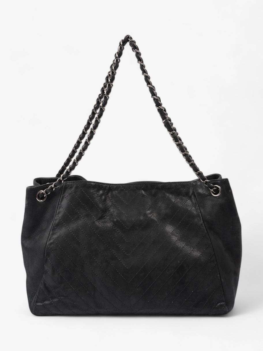 Chanel Large CC Tote Black Leather Image 4