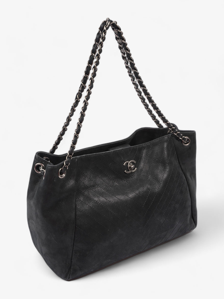 Chanel Large CC Tote Black Leather Image 7