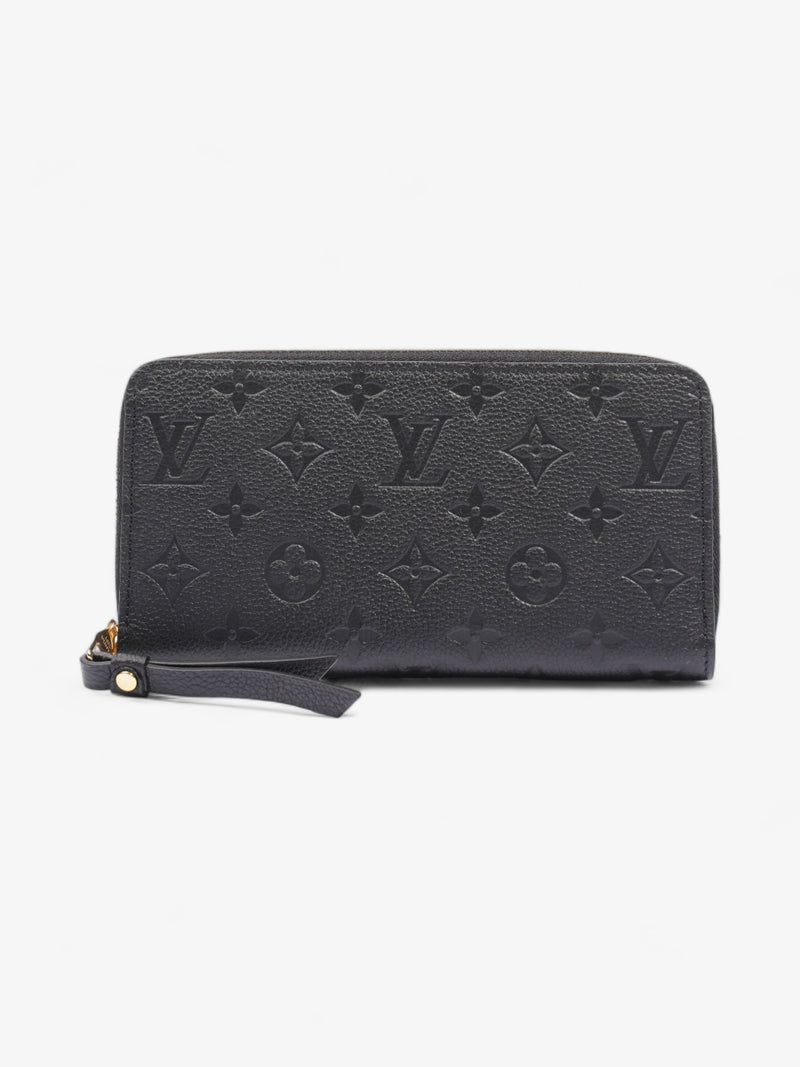  Louis Vuitton Zippy Wallet Black Monogram Empreinte Leather