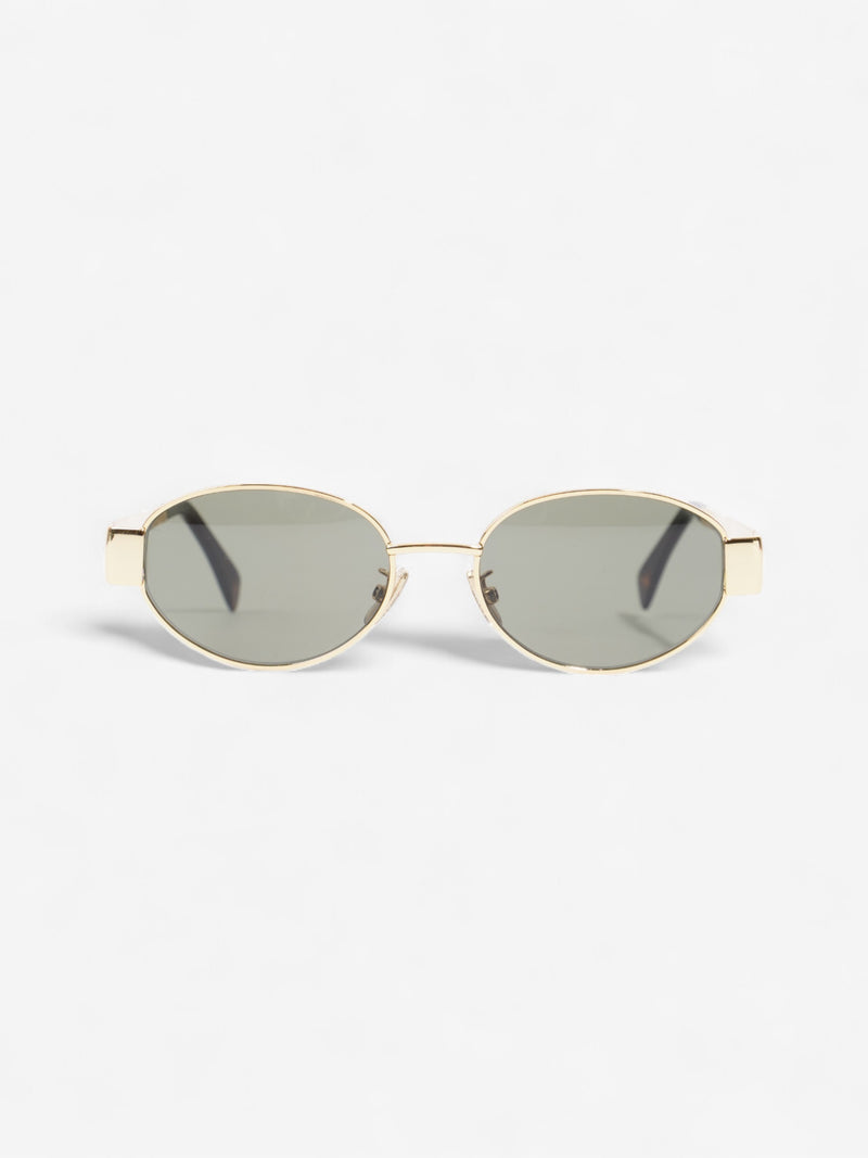  Celine Triomphe Sunglasses Gold Acetate 135mm