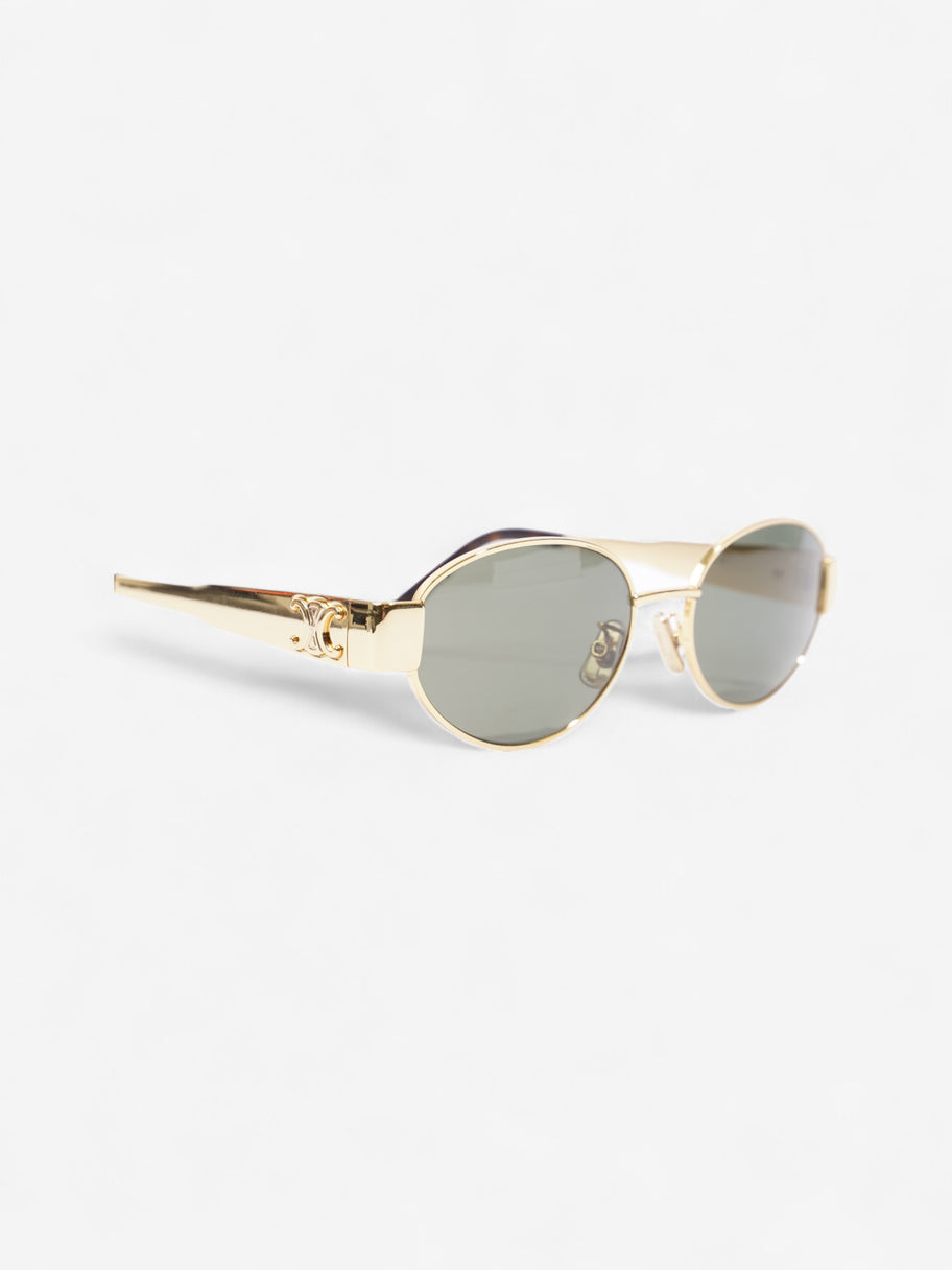 Celine Triomphe Sunglasses Gold Acetate 135mm Image 5