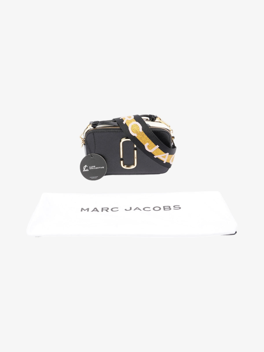 Marc Jacobs The Snapshot Bag Black / Cream Leather Image 9