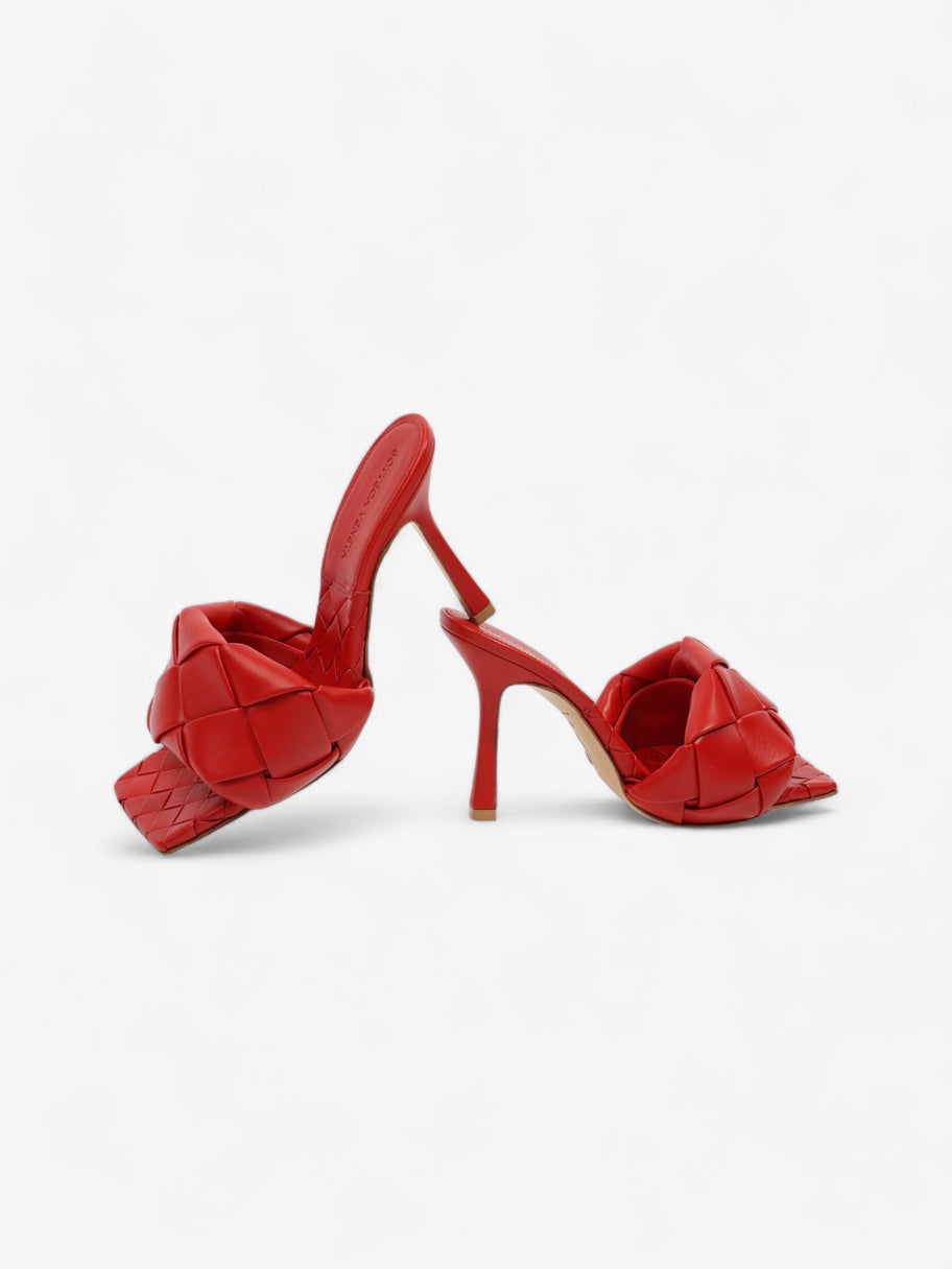 Bottega Veneta High Sandals 90 Red Leather EU 37.5 UK 4.5 Image 10