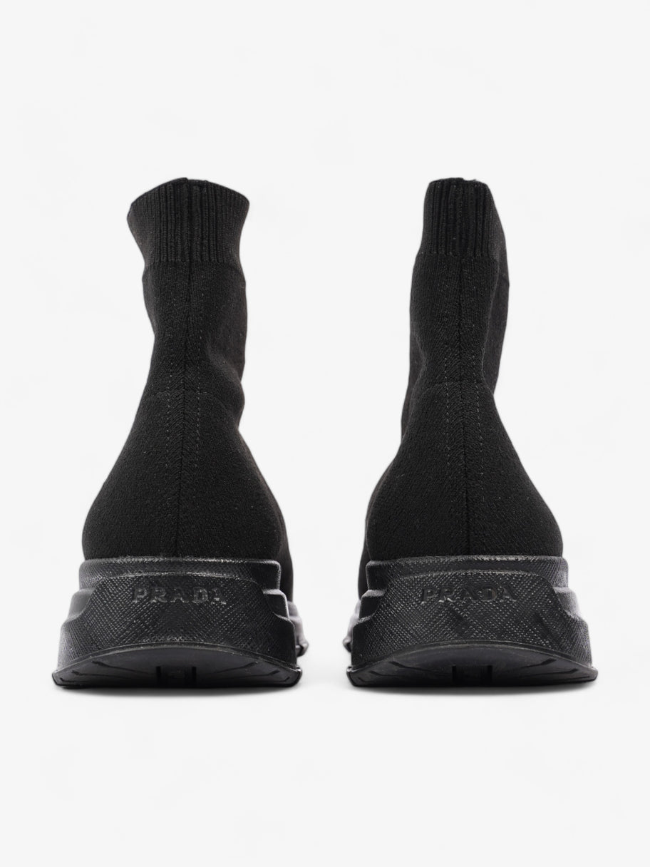 Prada High Top Sock Sneakers Black Cotton EU 39 UK 6 Image 6