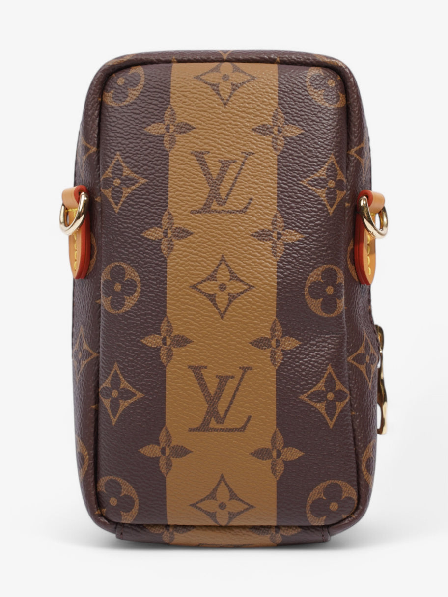 Louis Vuitton Double Phone Pouch Shoulder Bag Monogram / Monogram Reverse / Yellow Coated Canvas Image 4