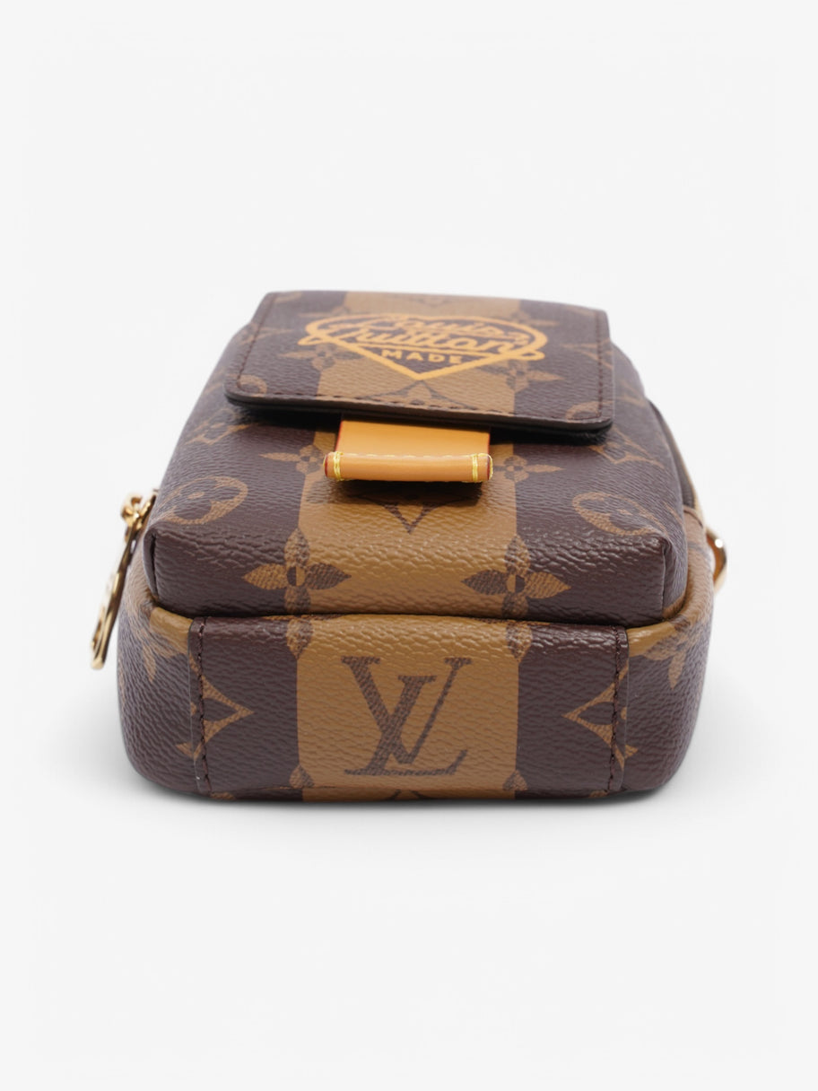 Louis Vuitton Double Phone Pouch Shoulder Bag Monogram / Monogram Reverse / Yellow Coated Canvas Image 6