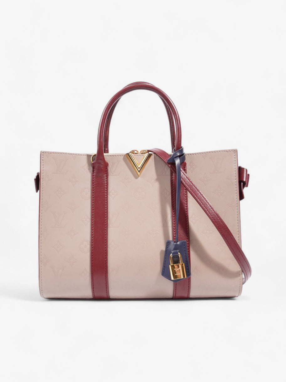 Louis Vuitton Very Tote Blush Pink / Red / Navy Calfskin Leather Image 1