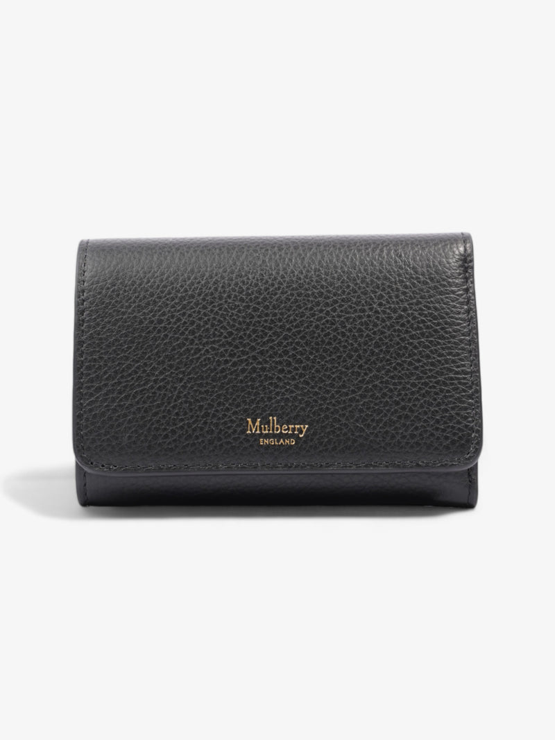  Mulberry Continental Trifold Wallet Black Leather