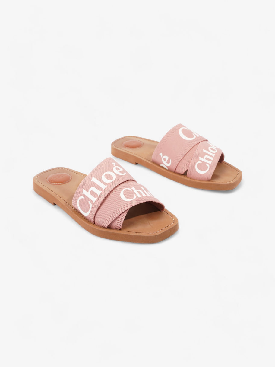 Chloe Woody Slides Delicate Pink Canvas EU 39 UK 6 Image 2