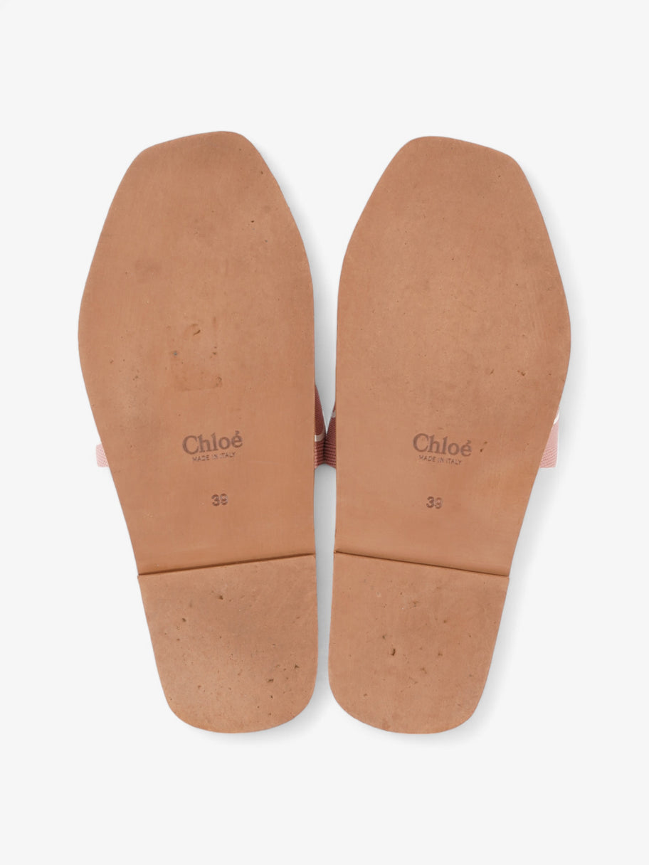 Chloe Woody Slides Delicate Pink Canvas EU 39 UK 6 Image 7