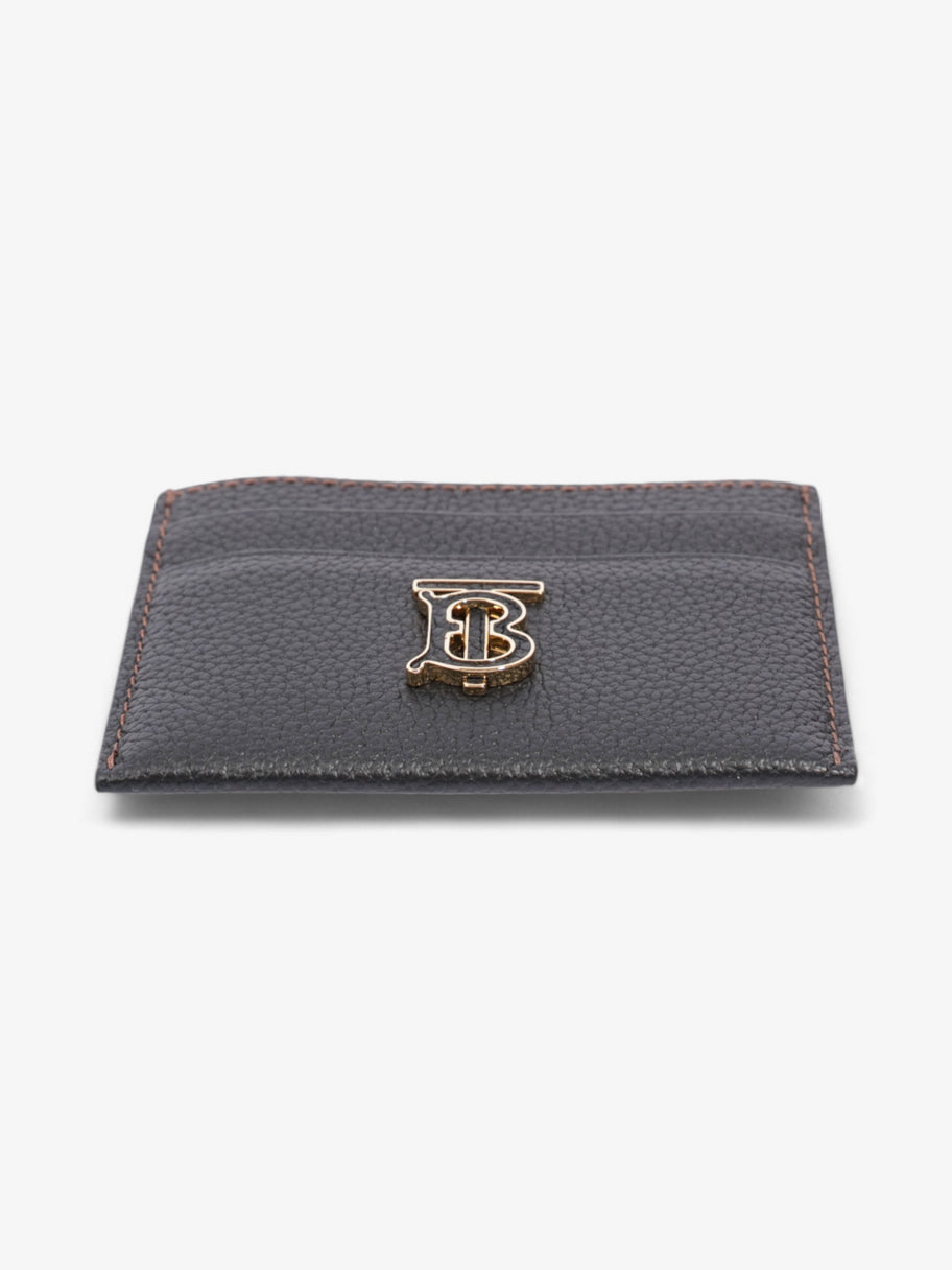 Burberry TB Card Case Black / Gold Grained Leather Image 4