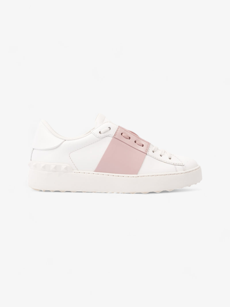  Valentino Open Sneakers  White / Pink  Leather EU 37 UK 4