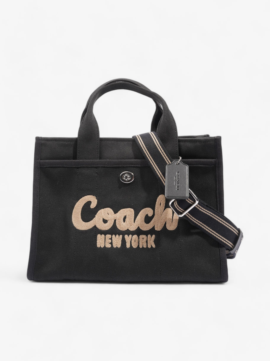 Coach Cargo Tote Black Canvas Medium Image 1