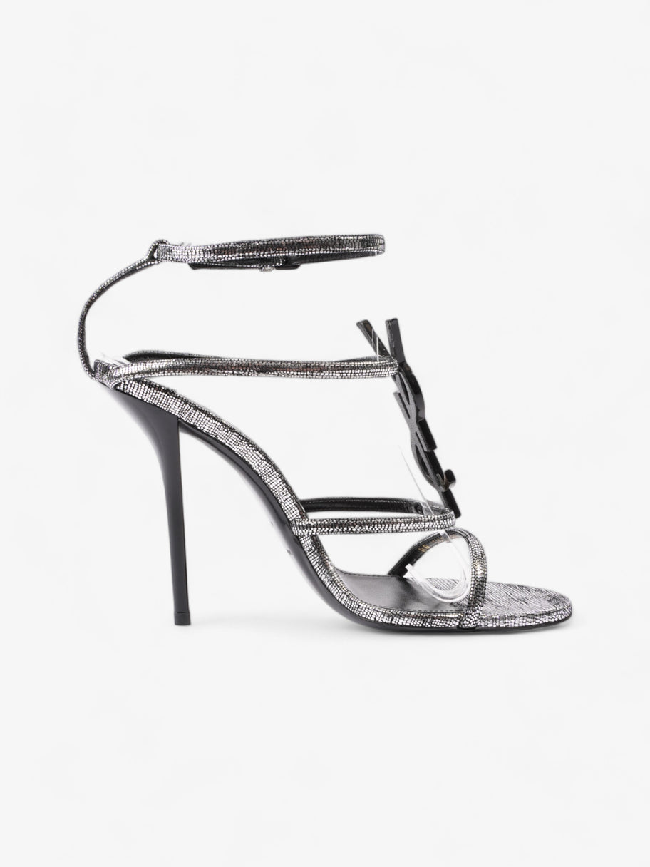 Cassandra Sandals 110 Silver / Black Leather EU 38.5 UK 5.5 Image 4