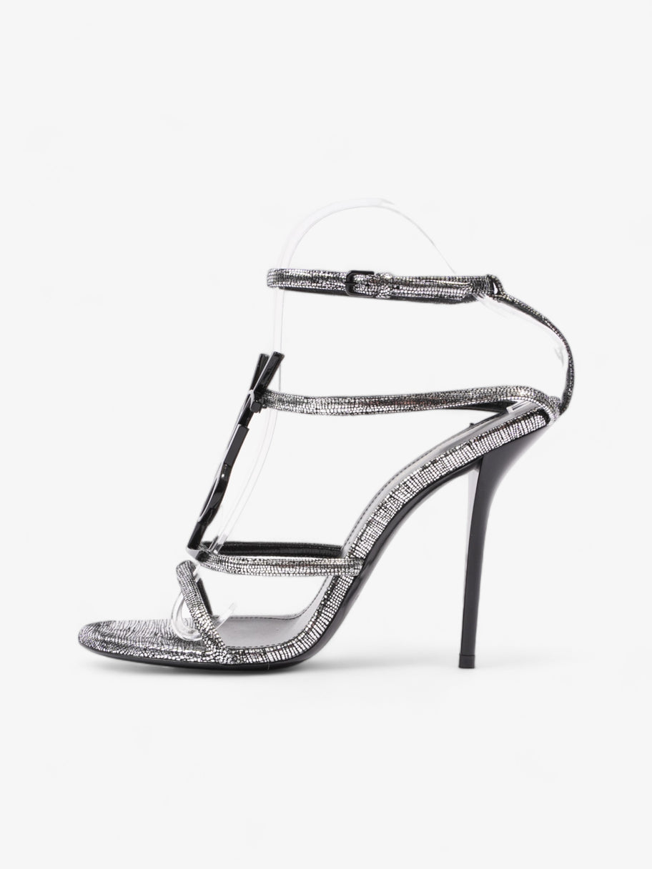 Cassandra Sandals 110 Silver / Black Leather EU 38.5 UK 5.5 Image 5