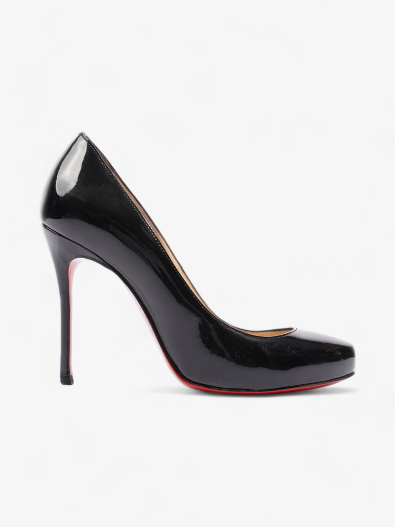  Christian Louboutin Elisa Heels 100 Black Patent Leather EU 36.5 UK 3.5