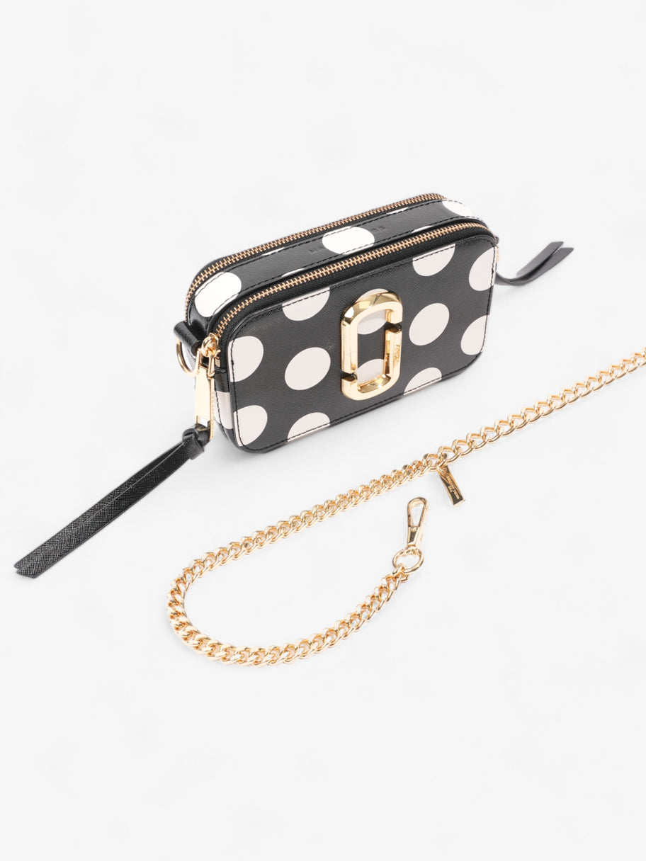 Marc Jacobs The Dot Snapshot Black / White Leather Image 7