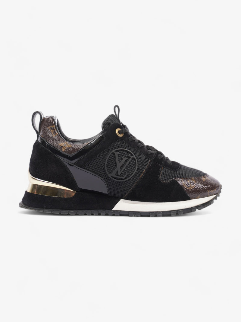  Run Away Trainers Black / Brown Monogram Leather EU 38 UK 5