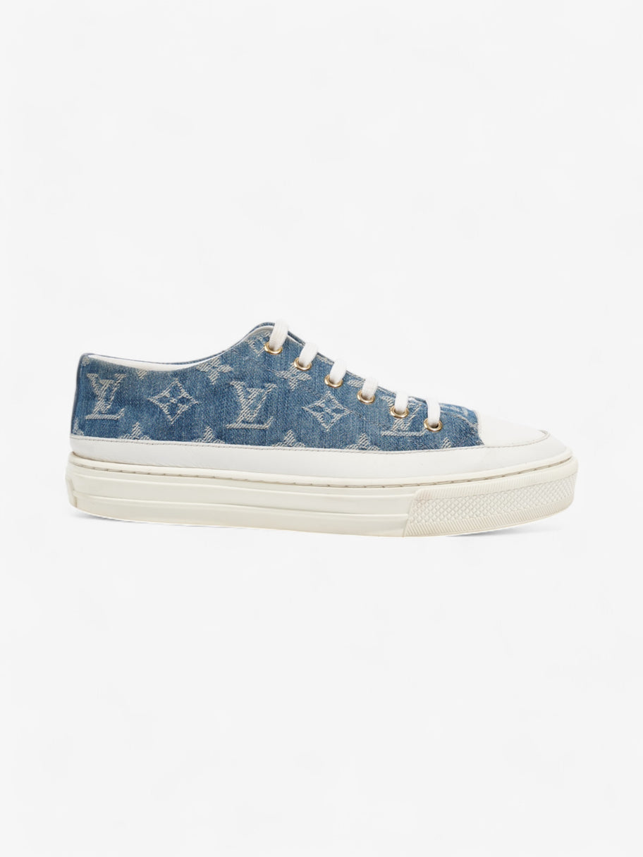 Louis Vuitton Stellar Low Top Sneakers Denim Monogram / White Denim EU 36 UK 3 Image 1