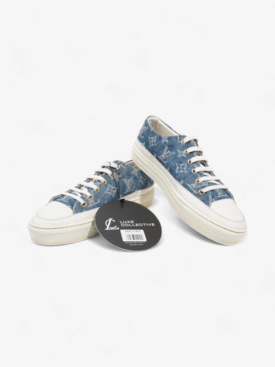 Louis Vuitton Stellar Low Top Sneakers Denim Monogram / White Denim EU 36 UK 3 Image 9