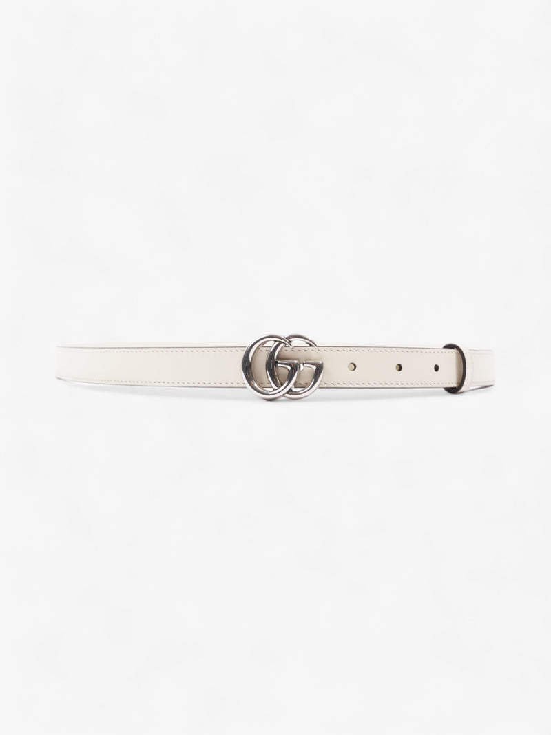  Gucci GG Marmont Thin Belt Cream Leather 110cm 44