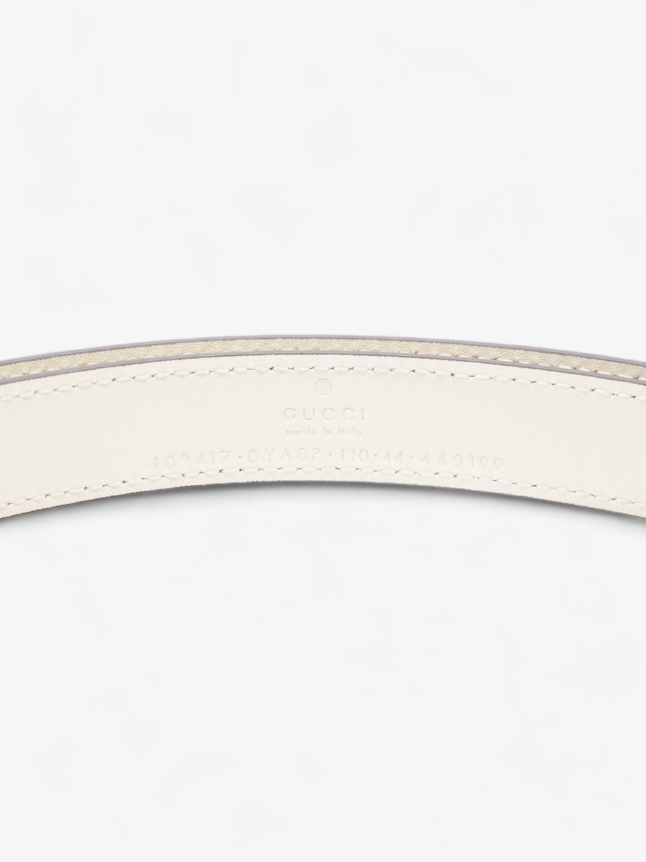 Gucci GG Marmont Thin Belt Cream Leather 110cm 44