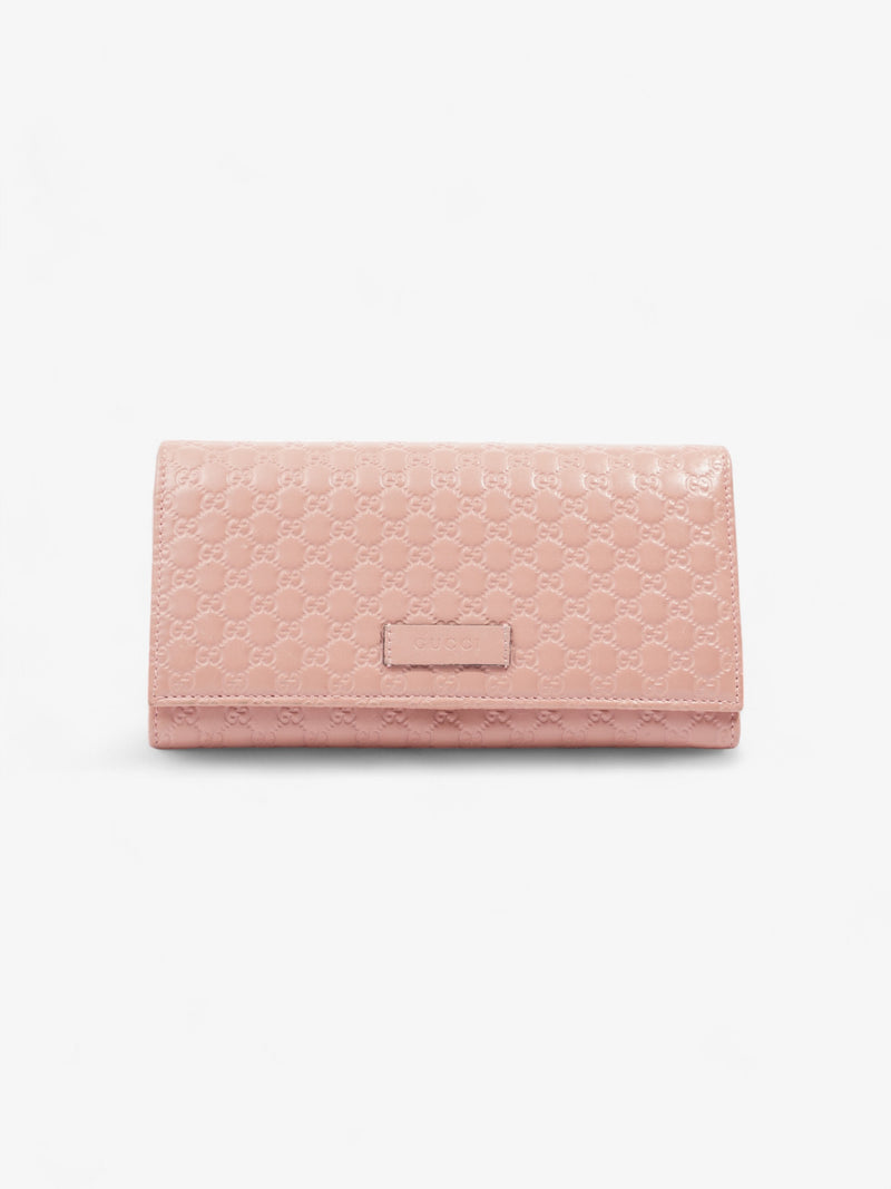  Gucci Continental Flap Wallet Pink Leather