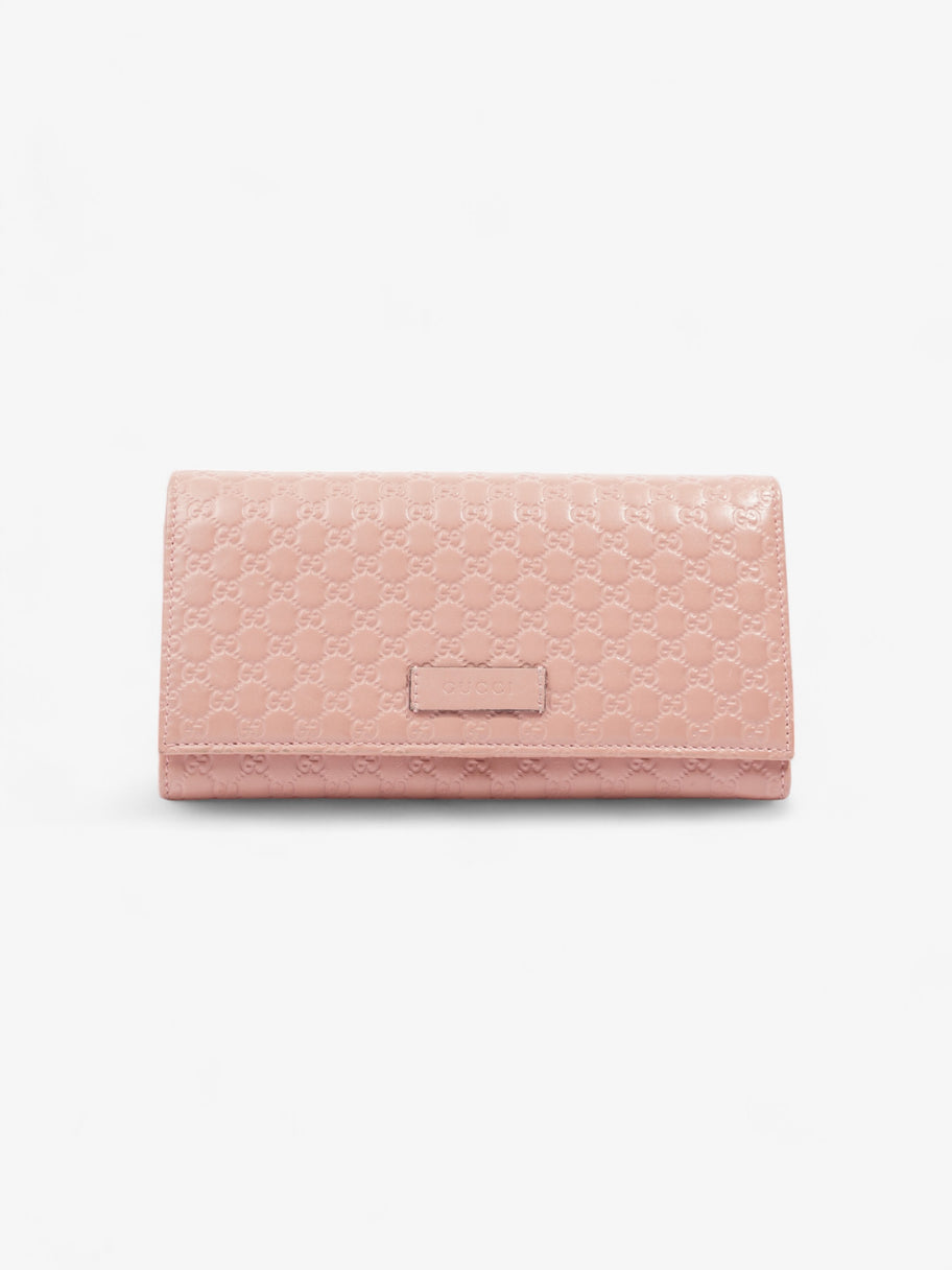 Gucci Continental Flap Wallet Pink Leather Image 1