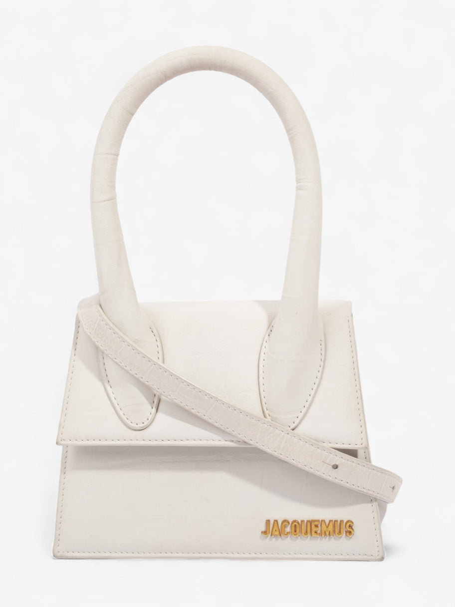 Jacquemus La Chiquito Moyen Cream Leather Image 1