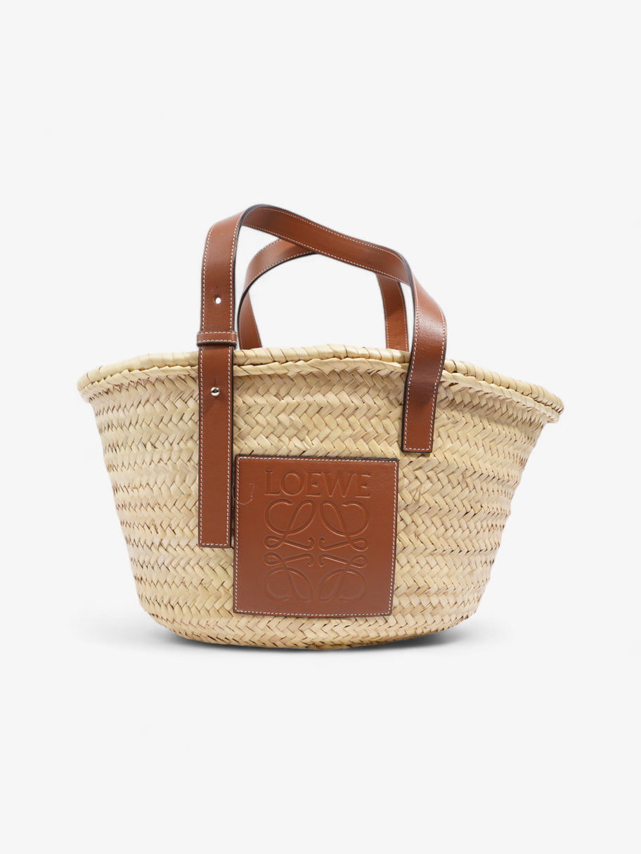 Loewe Basket Bag Tan / Natural Palm Leaves Medium Image 1