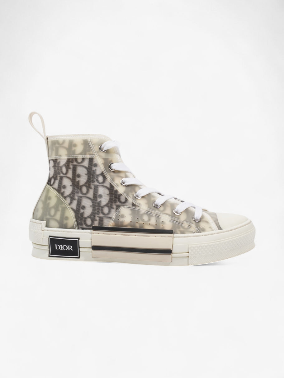 Christian Dior B23 High Top Light Grey Canvas EU 38 UK 5 Image 1