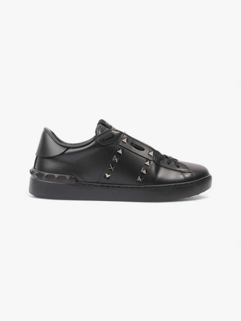  Valentino Rockstud Untitled Sneakers Black Leather EU 41 UK 7