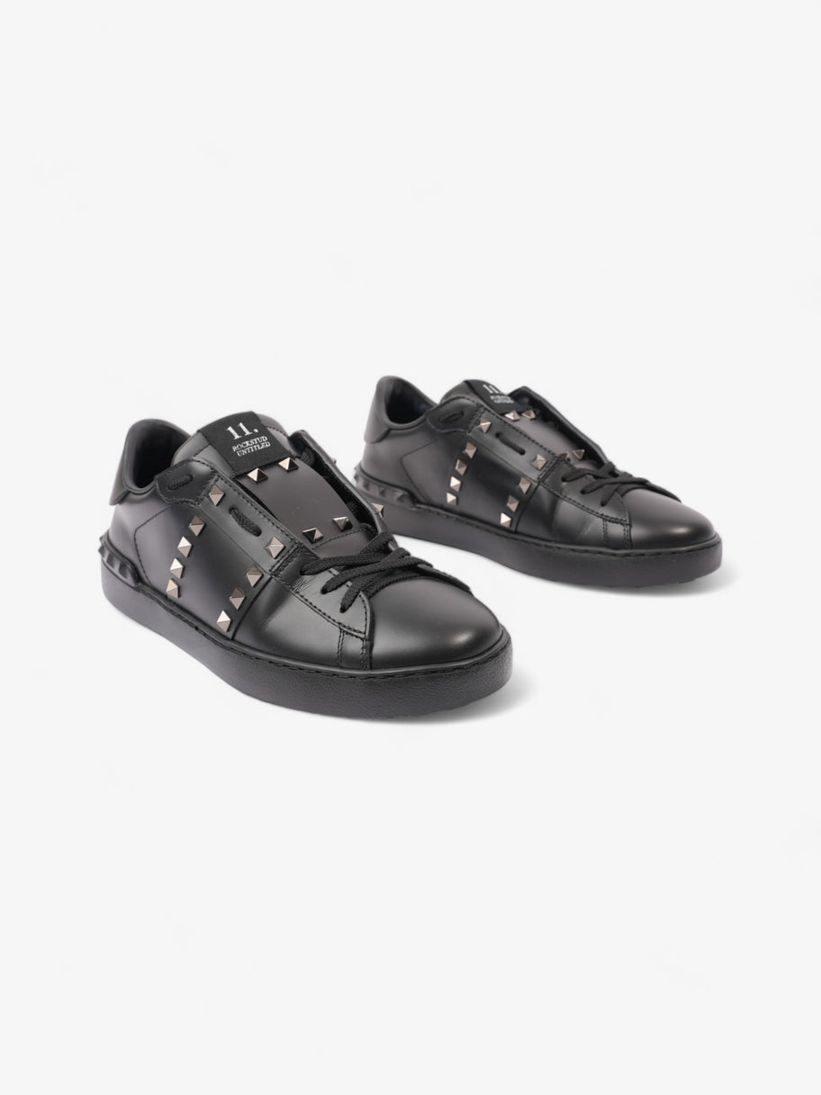 Valentino Rockstud Untitled Sneakers Black Leather EU 41 UK 7 Image 2