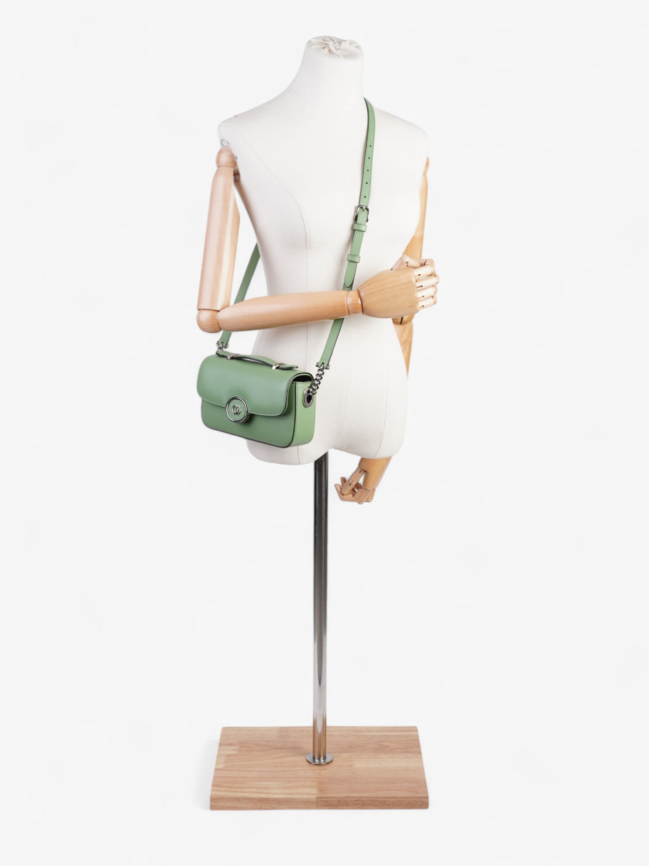 Gucci GG Shoulder Bag Light Green Leather Mini Image 2