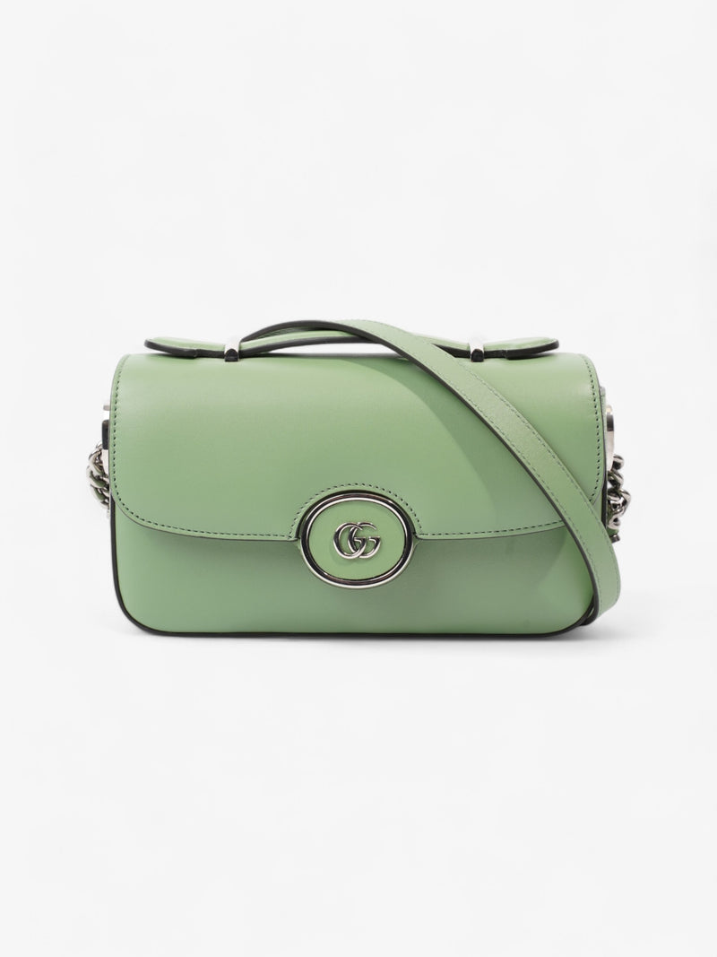  Gucci GG Shoulder Bag Light Green Leather Mini