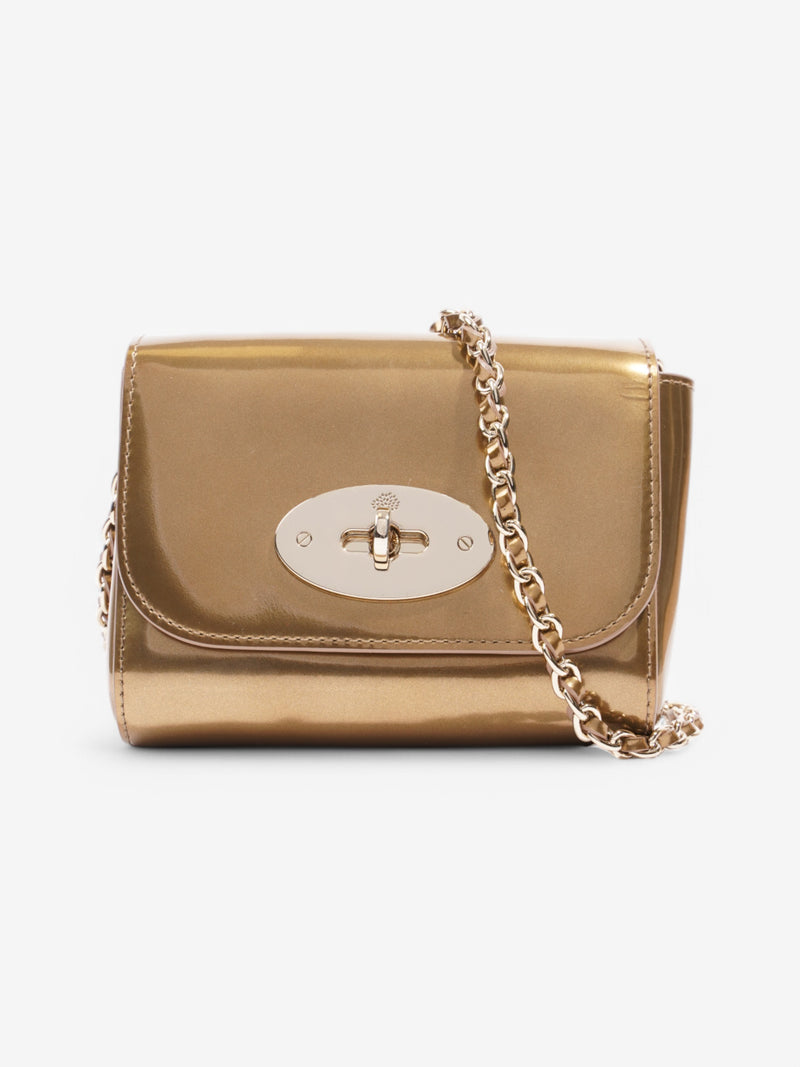  Mulberry Lily Gold Patent Leather Mini