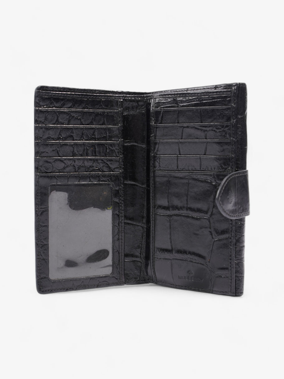 Mulberry Congo Wallet Black Embossed Leather Image 5