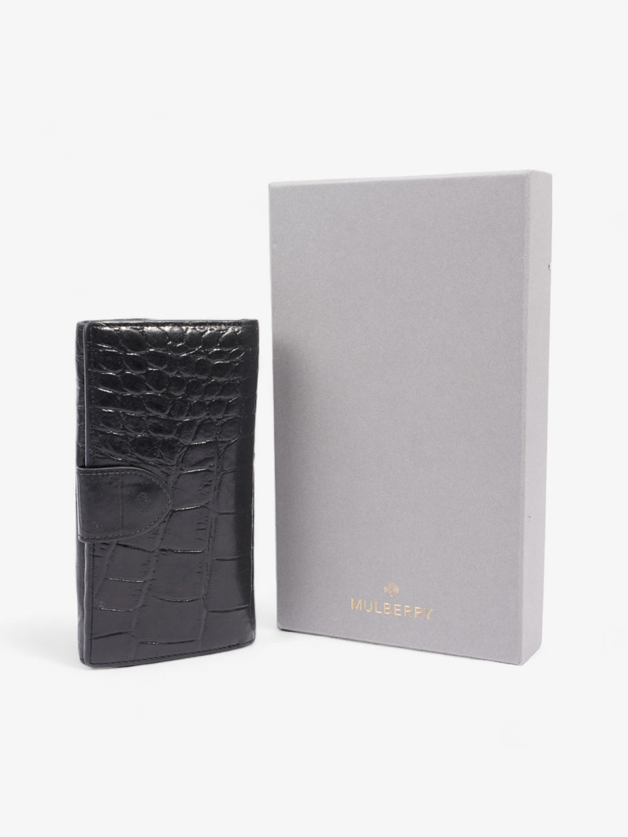 Mulberry Congo Wallet Black Embossed Leather Image 7