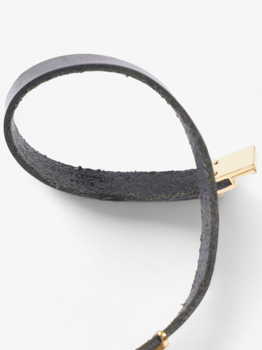 Cassandre Double Wrap Bracelet Black Leather M Image 5