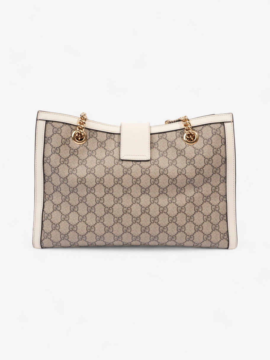 Gucci Padlock Beige And Ebony GG Supreme / Cream Coated Canvas Small Image 4