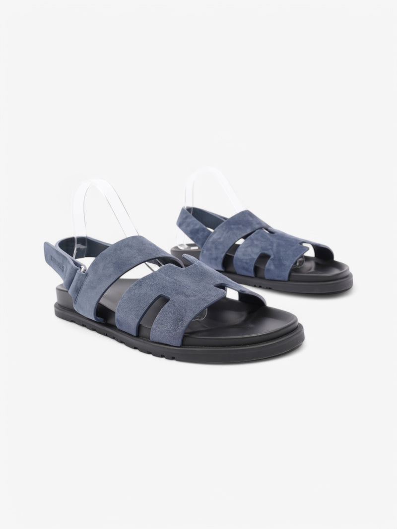  Hermes Genius Sandals Navy Suede EU 42 UK 8