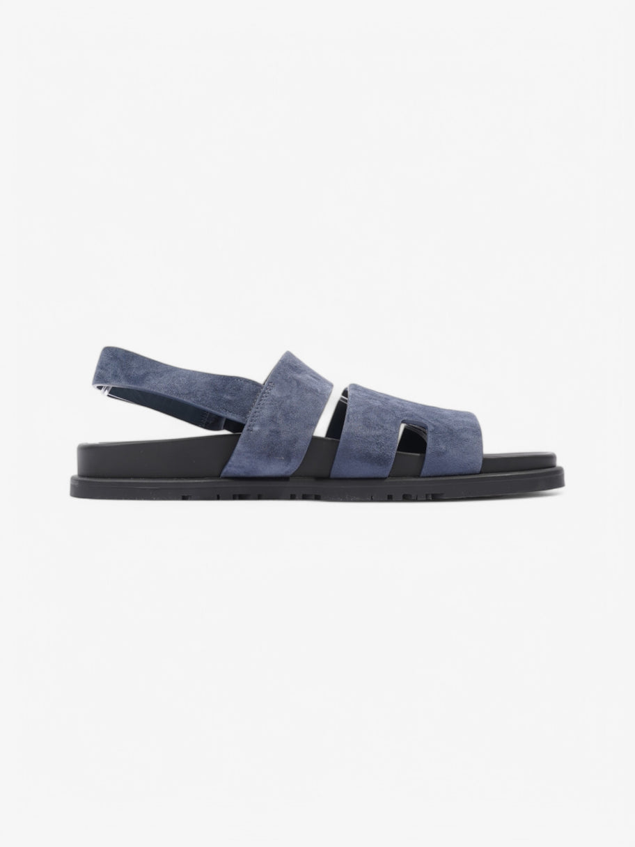 Hermes Genius Sandals Navy Suede EU 42 UK 8 Image 4