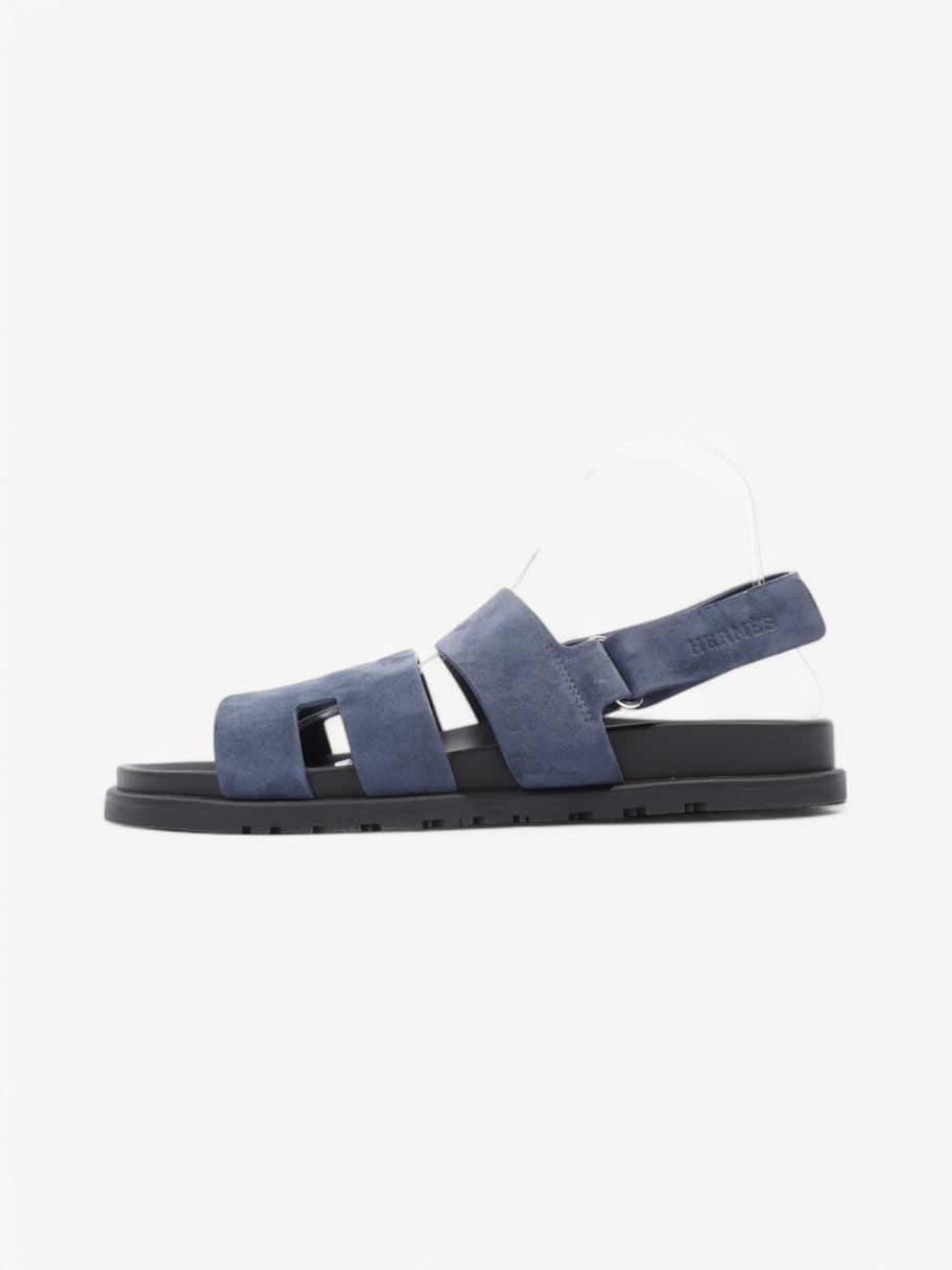 Hermes Genius Sandals Navy Suede EU 42 UK 8 Image 5