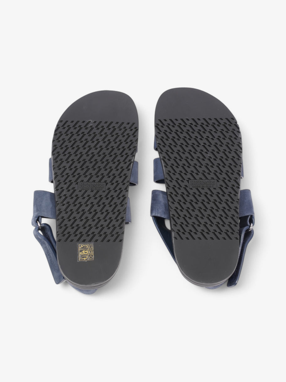 Hermes Genius Sandals Navy Suede EU 42 UK 8 Image 7