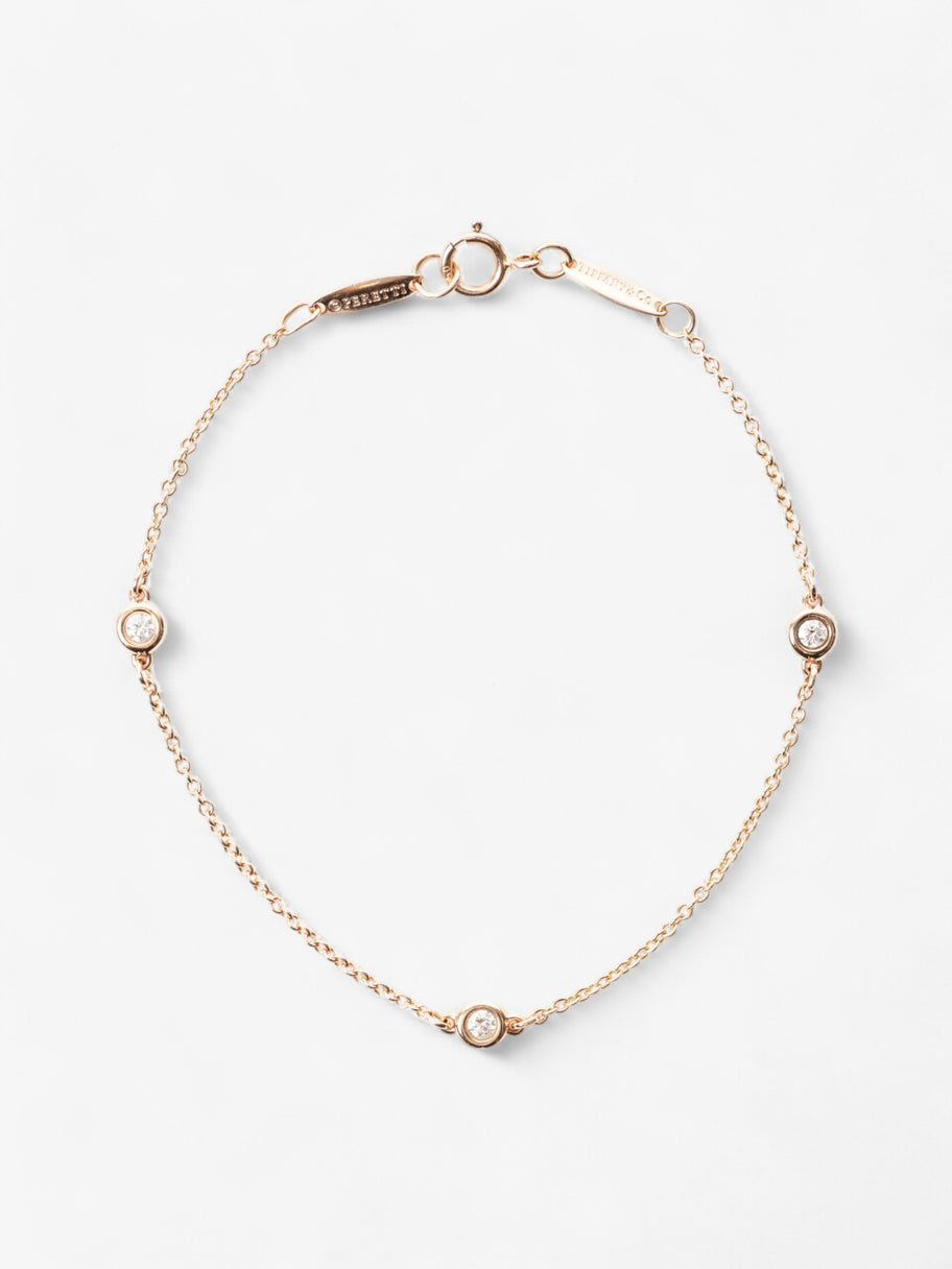 Tiffany and Co Elsa Peretti Diamonds by the Yard Bracelet White / Rose Gold Rose Gold Image 1